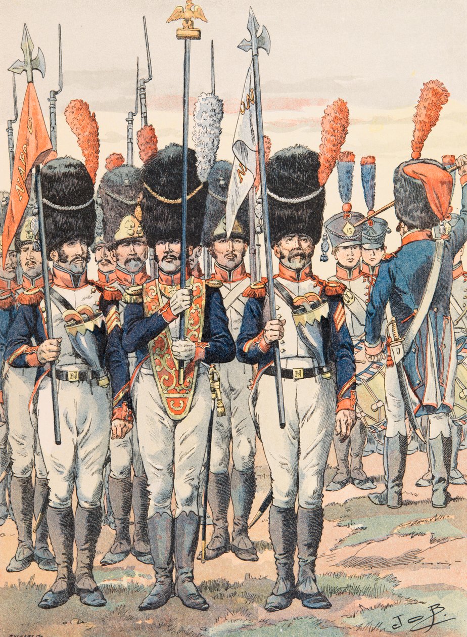 جاك ماري جاستون Onfroy de Breville dit JOB (1858-1931) - زي القوات الفرنسية في جميع الأوقات: Porte Aigles (1812) ، مجموعة خاصة بواسطة اسم مستعار لـ Onfray de Breville Jacques Job