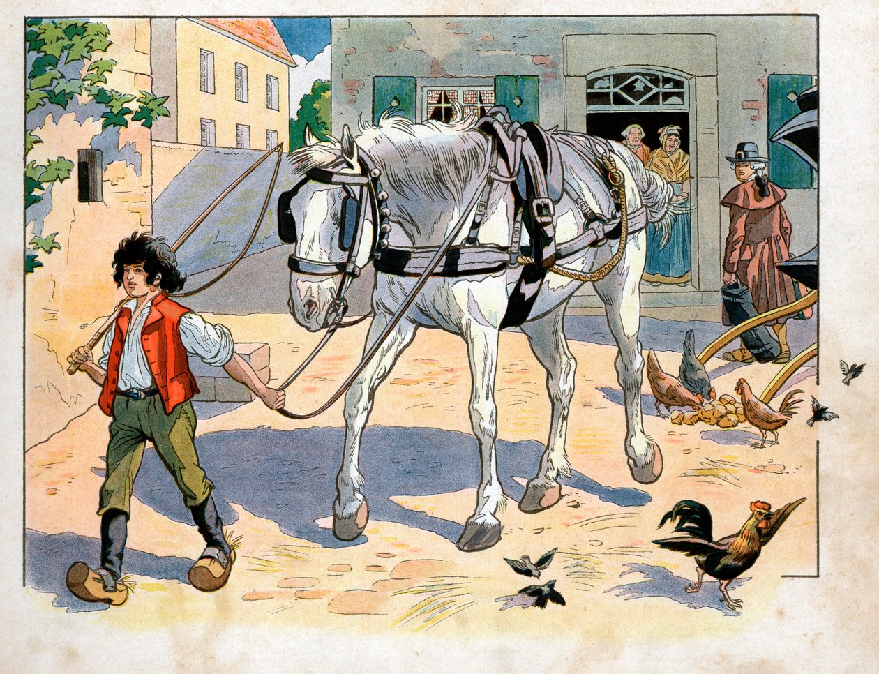 يواكيم مراد (1767-1815) يبلغ من العمر 12 عامًا في نزل والده. نقش لجاك ماري غاستون أونفراي دي بريفيل ديت جوب (1858-1931) بواسطة اسم مستعار لـ Onfray de Breville Jacques Job