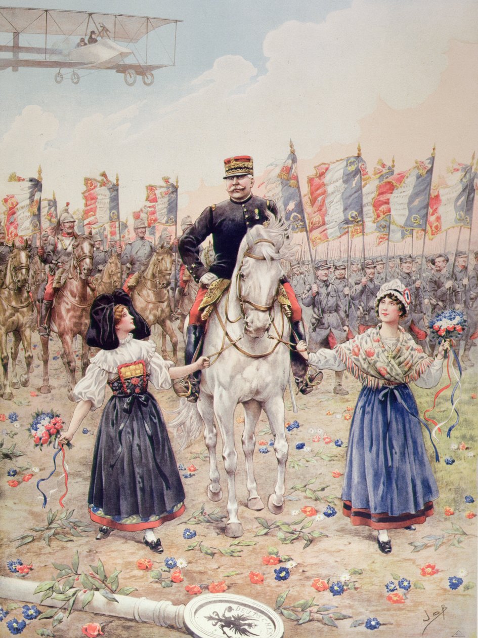 المارشال فرديناند فوش (1851-1929) المحرر (لون ليثو) بواسطة اسم مستعار لـ Onfray de Breville Jacques Job
