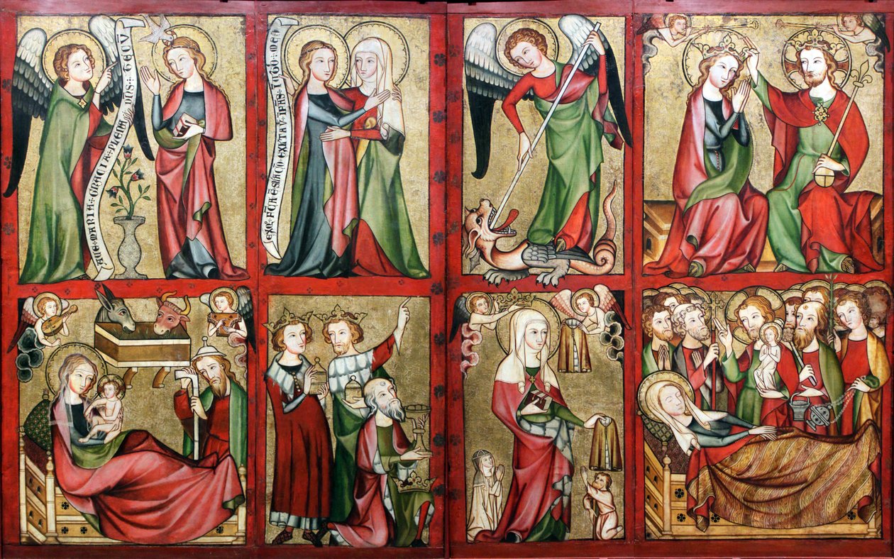 اجنحة التنبرغ Altarpiece بواسطة غير معروف