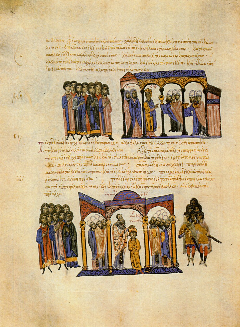 Skyllitzes Matritensis ، المجلد. 114 ظ. المنمنمات بواسطة غير معروف