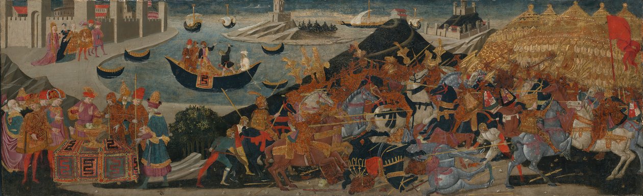 معركة فرسالوس وموت بومبي 145560 بواسطة ورشة عمل Apollonio di Giovanni