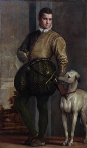 الصبي مع السلوقي ، حوالي 1570s (زيت على قماش) بواسطة فيرونيز