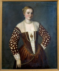 صورة لامرأة من البندقية. لوحة لباولو فيرونيز (1528-1588) بواسطة فيرونيز