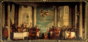 The Meal at the House of Simon the Pharisee Painting by Paolo Veronese (1528-1588) بواسطة فيرونيز