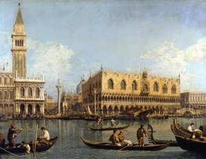 كاناليتو (1697 - 1768): منظر للقصر الدوقي في البندقية ميلان بيناكوتيكا دي بريرا