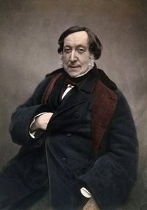 جيواتشينو (أنطونيو) روسيني (1792-1868) ملحن إيطالي. بعد تصوير نادر بواسطة نادار