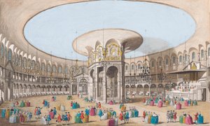 منظر داخلي لـ Rotundo في حدائق Ranelagh بواسطة (بعد) كاناليتي