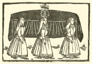 رسم توضيحي لـ Roxburghe Ballads (نقش خشبي) بواسطة (بعد) المدرسة الإنجليزية
