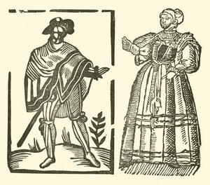 رسم توضيحي لـ Roxburghe Ballads (نقش خشبي) بواسطة (بعد) المدرسة الإنجليزية