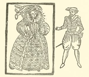 رسم توضيحي لـ Roxburghe Ballads (نقش خشبي) بواسطة (بعد) المدرسة الإنجليزية