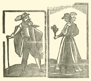 رسم توضيحي لـ Roxburghe Ballads (نقش خشبي) بواسطة (بعد) المدرسة الإنجليزية