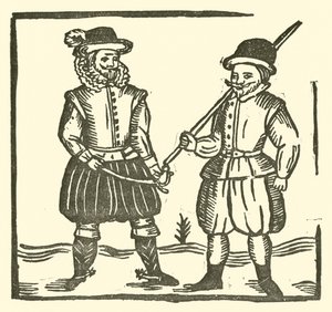 رسم توضيحي لـ Roxburghe Ballads (نقش خشبي) بواسطة (بعد) المدرسة الإنجليزية