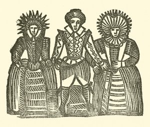 رسم توضيحي لـ Roxburghe Ballads (نقش خشبي) بواسطة (بعد) المدرسة الإنجليزية