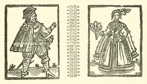 رسم توضيحي لـ Roxburghe Ballads (نقش خشبي) بواسطة (بعد) المدرسة الإنجليزية