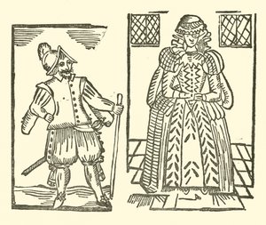 رسم توضيحي لـ Roxburghe Ballads (نقش خشبي) بواسطة (بعد) المدرسة الإنجليزية