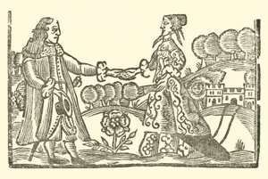 رسم توضيحي لـ Roxburghe Ballads (نقش خشبي) بواسطة (بعد) المدرسة الإنجليزية