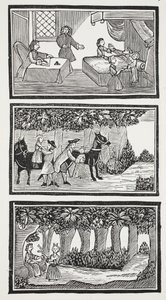 تاريخ الطفلين في الغابة ، رسم توضيحي من "كتب الفصل من القرن الثامن عشر" لجون أشتون ، حانة. 1882 (ليثو) بواسطة (بعد) المدرسة الإنجليزية