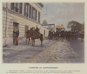 L'Arrivee au Cantonnement (صورة ملونة) بواسطة (بعد) مصور فرنسي