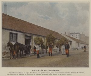 La Corvee de Fourrages (صورة ملونة) بواسطة (بعد) مصور فرنسي