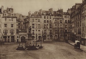 مكان دوفين ، هُدم جزء في عام 1875 (صورة بالأبيض والأسود) بواسطة (بعد) مصور فرنسي
