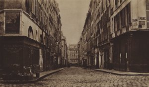 شارع دي مولين حوالي عام 1866 ، هُدم لبناء شارع دي لوبيرا (صورة بالأبيض والأسود) بواسطة (بعد) مصور فرنسي