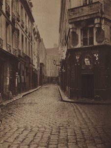 Rue du Four-Saint-Honore ، زاوية شارع de Vannes (b / w photo) بواسطة (بعد) مصور فرنسي