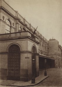 الأوبرا القديمة في شارع Le Peletier (صورة b / w) بواسطة (بعد) مصور فرنسي