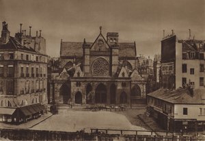 المكان القديم Saint-Germain-l 'Auxerrois (صورة b / w) بواسطة (بعد) مصور فرنسي