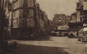 كان Carrefour Gozlin ، حاليًا شارع Saint-Germain ، في موقع سجن العباية (b / w photo) بواسطة (بعد) مصور فرنسي