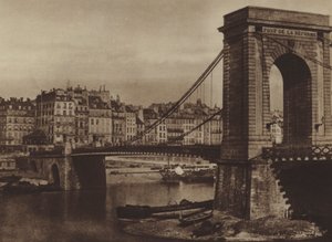 The Pont Louis-Philippe ، Pont de la Reforme خلال ثورة 1848 (b / w photo) بواسطة (بعد) مصور فرنسي