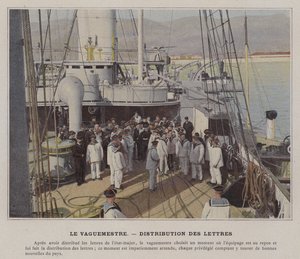 Le Vaguemestre ، توزيع الحروف (صورة ملونة) بواسطة (بعد) مصور فرنسي