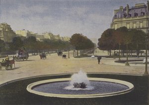 باريس ، Rond-Point des Champs-Elysees (صورة ملونة) بواسطة (بعد) مصور فرنسي