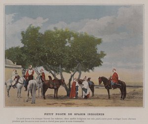 Petit Poste de Spahis Indigenes (صورة ملونة) بواسطة (بعد) مصور فرنسي