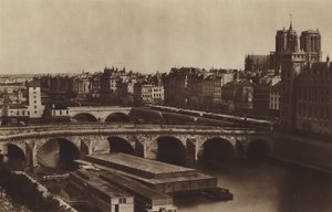 Quais Desaix و Napoleon ، اليوم Quai de la Corse (b / w photo) بواسطة (بعد) مصور فرنسي