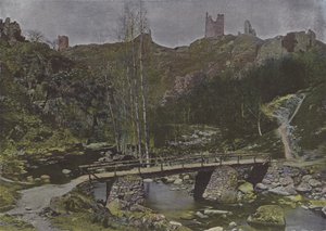 Ruines de Crozant (صورة ملونة) بواسطة (بعد) مصور فرنسي