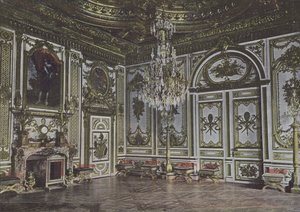 صالون لويس الثالث عشر ، يسمى Salle du Trone (صورة ملونة) بواسطة (بعد) مصور فرنسي