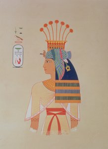 746.c.1. & f.8 صورة للملكة نبتو ، ابنة رمسيس ميامون ، من تاريخ الفن المصري القديم ، باريس بواسطة (بعد) المدرسة الفرنسية