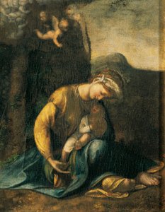فتاة غجرية ، من تأليف أنطونيو أليجري ، المعروفة باسم كوريجيو (1489-كاليفورنيا 1534) ، زيت على خشب ، 49 × 37 سم
