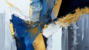 رسم محكم بضربات فرشاة سميكة، فن رقمي قابل للطباعة بواسطة فشتالي عبد الرحيم