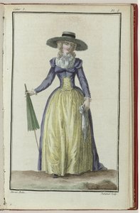 Cabinet des Modes أو Les Modes Nouvelles ، 1 مارس 1786 ، دفتر الملاحظات الثامن ، pl. أنا بواسطة دسرايس