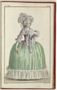Cabinet des Modes أو Les Modes Nouvelles ، 1 سبتمبر 1786 ، رر. ثالثا بواسطة 