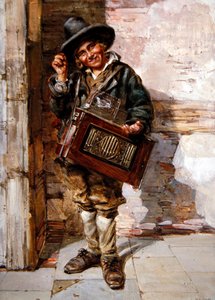 لاعب Hurdy-Gurdy بواسطة AJ Rayner