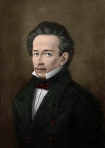 صورة لجياكومو ليوباردي (1798-1837) من صورة أ. فيراتزي - بواسطة أ (بعد) فيراتزي