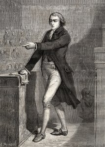 جان بابتيست لوفيت دي كوفراي ، نقش من قبل H. de la Charlerie ، من "Histoire de la Revolution Française" بواسطة Louis Blanc (1811-1882)