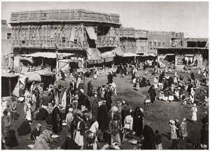 سوق سوق الدجاج ، البصرة ، العراق ، 1925.