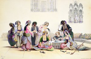منظر داخلي للحريم ، القاهرة بواسطة أ.مارجريتا بور