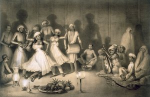 رقصة بنات ناوتش ، حانة. 1858.