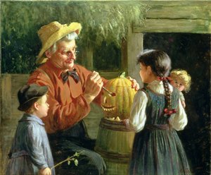 Jack-o-Lantern (زيت على قماش)