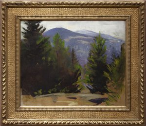 رسم تخطيطي لجبل مونادنوك ، 1897 بواسطة أبوت هاندرسون ثاير